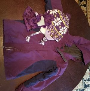 Jacket and snow pants winter set